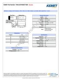 T491U157K006ZT7280 Datasheet Cover