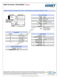 T491U157M004ZT Datasheet Cover