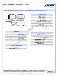 T491U226K016ZT Datasheet Cover