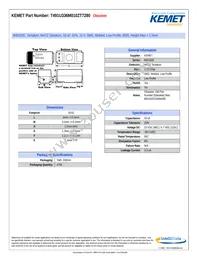 T491U336M010ZT7280 Datasheet Cover