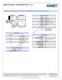 T491U336M016ZT7280 Datasheet Cover