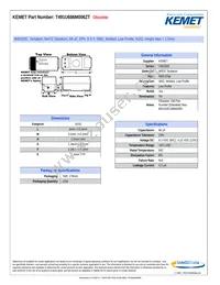 T491U686M006ZT Datasheet Cover