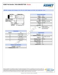 T491V106K035ZT7280 Datasheet Cover