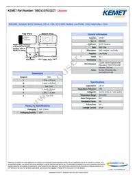 T491V107K010ZT Datasheet Cover