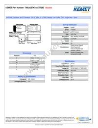 T491V157K010ZT7280 Datasheet Cover