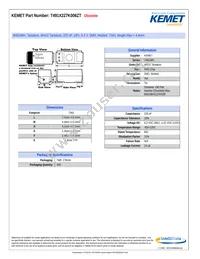 T491X227K006ZT Datasheet Cover