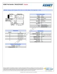 T491X227K010ZT Datasheet Cover