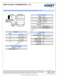 T491X686M025ZT7280 Datasheet Cover