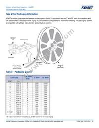 T494B107K010AT Datasheet Page 17