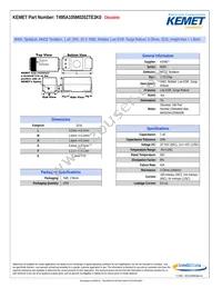 T495A105M020ZTE3K0 Datasheet Cover