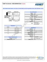 T495A106M006ZTE2K0 Datasheet Cover