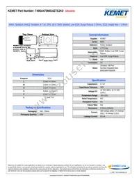 T495A475M016ZTE2K0 Datasheet Cover