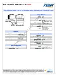 T495A475M020ZTE2K0 Datasheet Cover