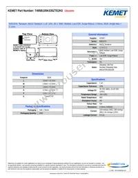 T495B105K035ZTE2K0 Datasheet Cover