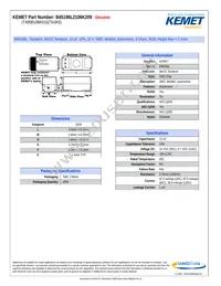 T495B106K010ZTA3K0 Datasheet Cover