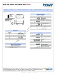 T495B106K016ZTE650 Datasheet Cover