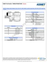 T495B107K006ZTE400 Datasheet Cover