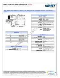 T495C226M025ZTE280 Datasheet Cover