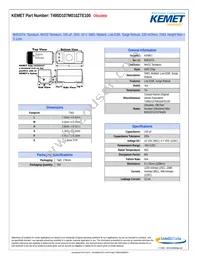 T495D107M010ZTE100 Datasheet Cover