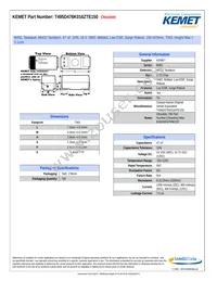 T495D476K016ZTE150 Datasheet Cover