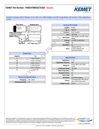 T495D476M025ZTE250 Datasheet Cover