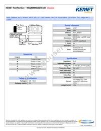 T495D686M010ZTE100 Datasheet Cover