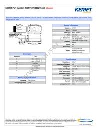 T495V107K006ZTE150 Datasheet Cover