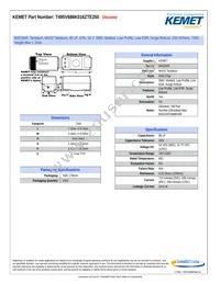 T495V686K016ZTE250 Datasheet Cover