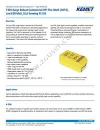 T495X226K035AH4095 Datasheet Cover