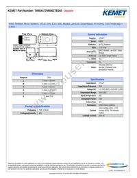 T495X477M006ZTE045 Datasheet Cover