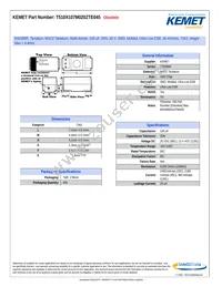 T510X107M020ZTE045 Datasheet Cover