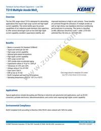 T510X687M004ATE030 Datasheet Cover