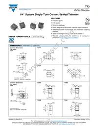 T73YP500KT20 Datasheet Cover