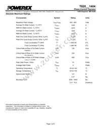 T820081404DH Datasheet Page 2