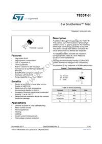 T835T-8I Datasheet Cover