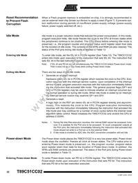 T89C51CC02UA-TDSIM Datasheet Page 22