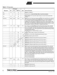 T89C51RD2-SMSIM Datasheet Page 6