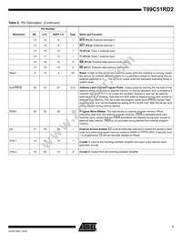 T89C51RD2-SMSIM Datasheet Page 7
