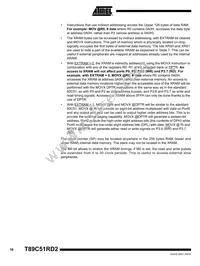 T89C51RD2-SMSIM Datasheet Page 16