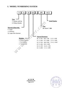 TA001-09012 Datasheet Page 2