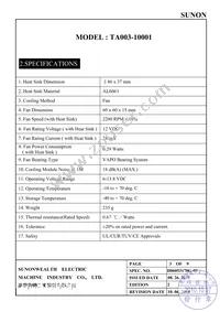 TA003-10001 Datasheet Page 4