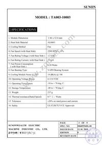 TA003-10003 Datasheet Page 4