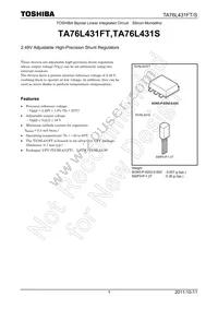 TA76L431S Datasheet Cover