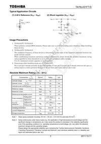 TA76L431S Datasheet Page 3