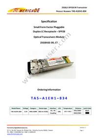 TAS-A1EH1-834 Datasheet Cover