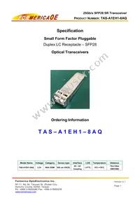 TAS-A1EH1-8AQ Datasheet Cover