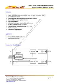 TAS-A1LH1-911 Datasheet Page 2