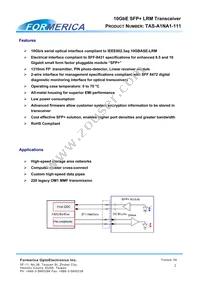 TAS-A1NA1-111 Datasheet Page 2