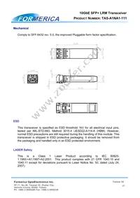 TAS-A1NA1-111 Datasheet Page 15