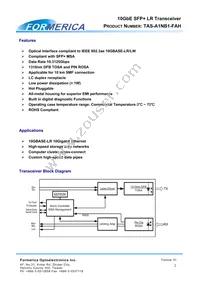 TAS-A1NB1-FAH Datasheet Page 2